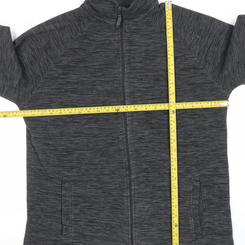 Mountain Warehouse Women Grey Full Zip Fleece Jacket Size L
