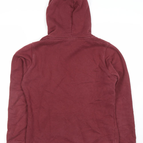 The North Face Womens Burgundy Hoodie Medium 100% Cotton Pullover