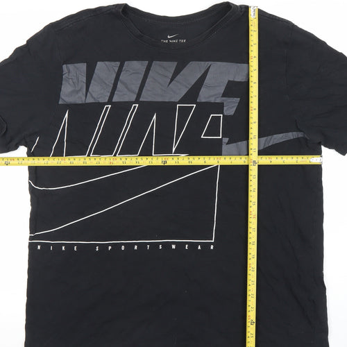 Nike Men's Black Graphic Sportswear T-Shirt Size M