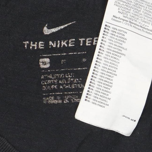Nike Men's Black Graphic Sportswear T-Shirt Size M