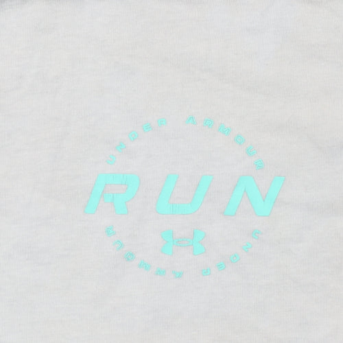 Under Armour Men's Grey RUN Graphic Short Sleeve T-Shirt M