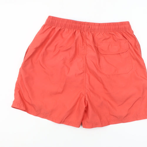 Cargo Quay Men's Red Swim Shorts L Drawstring Quick Dry Nylon