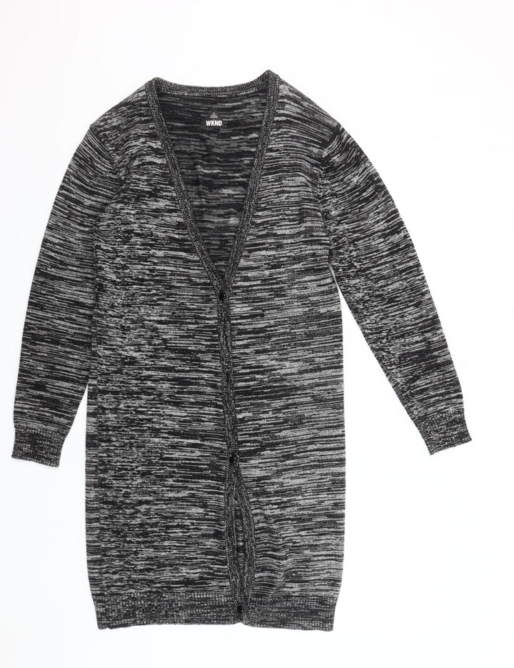 Cheap Monday WKND Women's Grey Long Knit Cardigan Size Regular