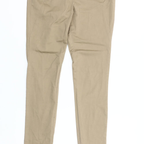 ONLY Women’s Beige High Rise Stretch Jegging Trousers Size M