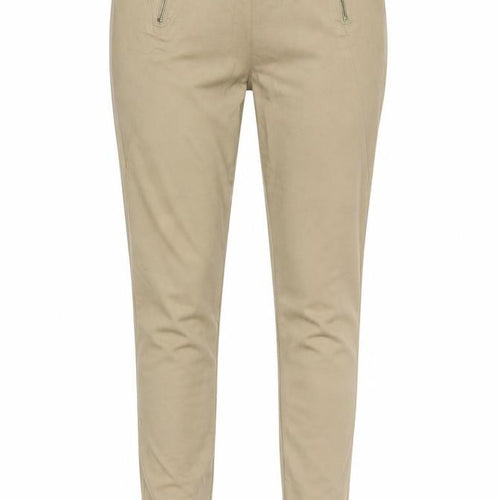 ONLY Women’s Beige High Rise Stretch Jegging Trousers Size M