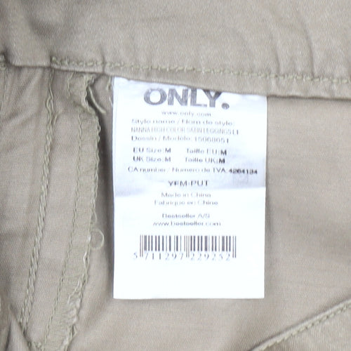 ONLY Women’s Beige High Rise Stretch Jegging Trousers Size M