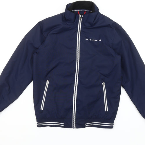 Race Marine Boys Blue Polyester Bomber Jacket Size 146 Full Zip