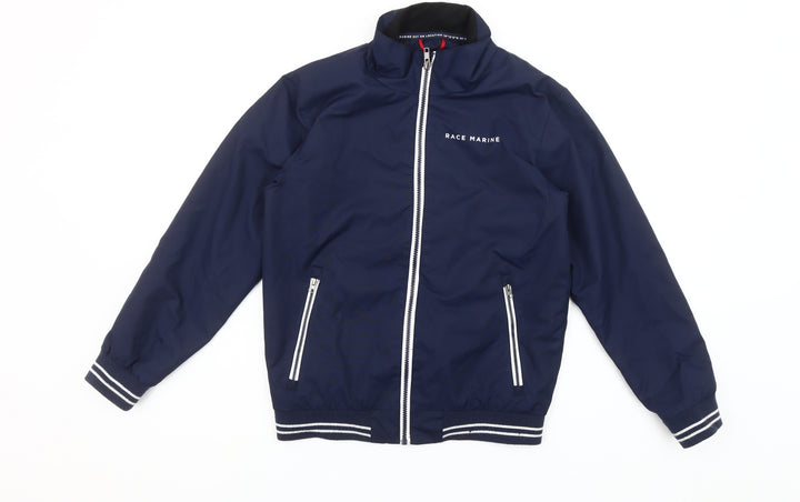 Race Marine Boys Blue Polyester Bomber Jacket Size 146 Full Zip