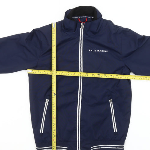 Race Marine Boys Blue Polyester Bomber Jacket Size 146 Full Zip