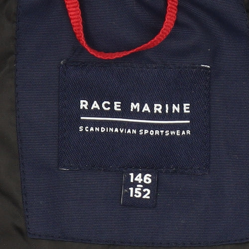 Race Marine Boys Blue Polyester Bomber Jacket Size 146 Full Zip