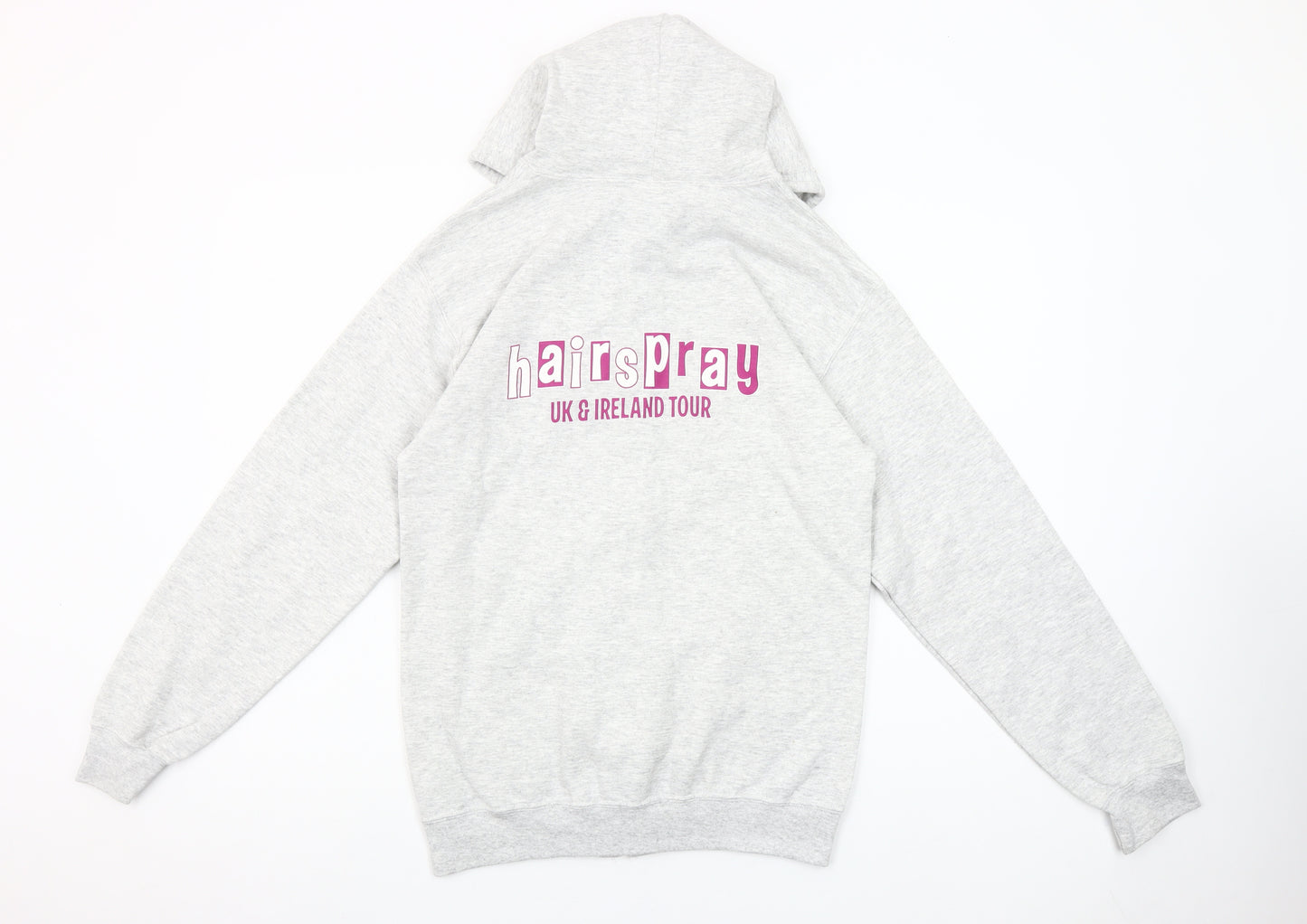 Gildan Women’s Grey Full Zip Hoodie Small It Takes Two Hairspray Tour