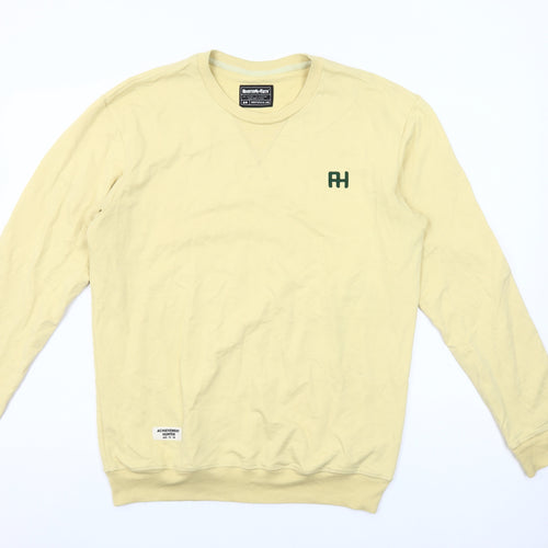 Rooster Teeth Men’s Beige Crew Neck Sweatshirt Size S Regular Fit Long Sleeve