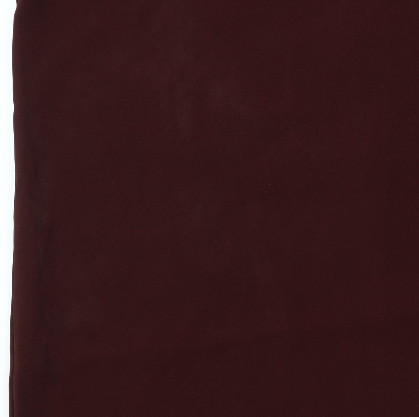 H&M Women Red Shift Dress Size 10 Short Sleeve Scallop Hem Workwear