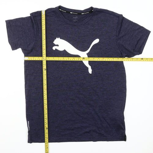 Puma Men's Navy Blue Crew Neck Training T-Shirt Size M