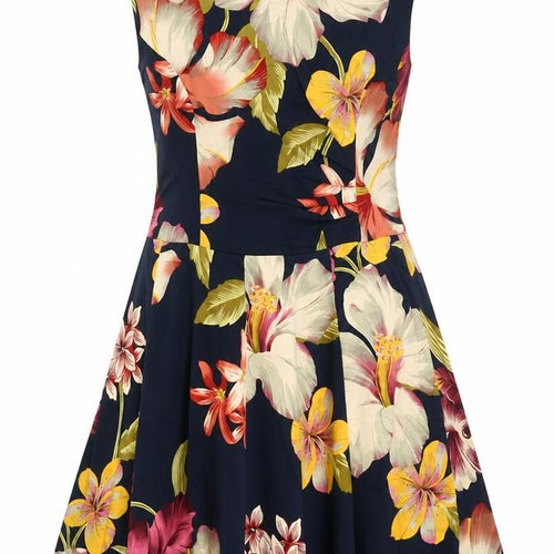 Perceptions New York Women's Multicoloured Size 12 Fit & Flare Floral Dress