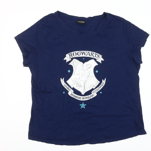 Harry Potter Women’s Blue Hogwarts Plus Size 20-22 T-Shirt Nightshirt