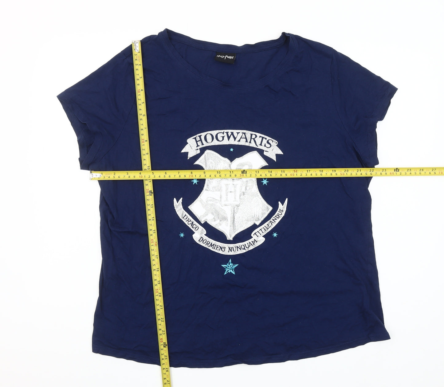 Harry Potter Women’s Blue Hogwarts Plus Size 20-22 T-Shirt Nightshirt