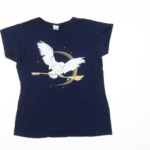 Gildan Women’s Blue Harry Potter Graphic T-Shirt XL Casual Cotton