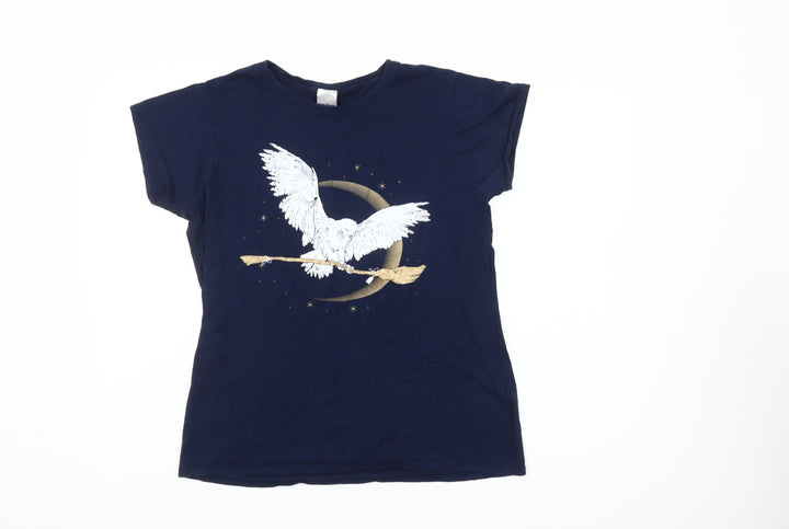 Gildan Women’s Blue Harry Potter Graphic T-Shirt XL Casual Cotton