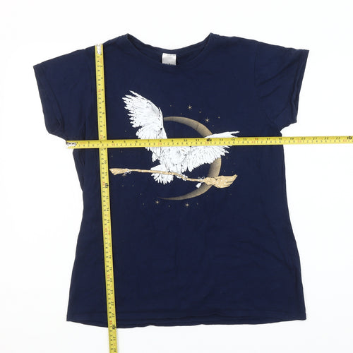 Gildan Women’s Blue Harry Potter Graphic T-Shirt XL Casual Cotton
