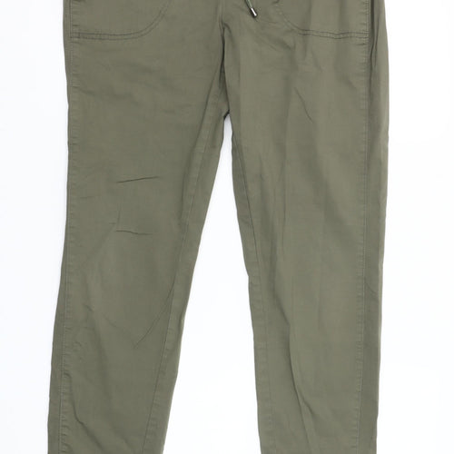 Punt Roma Womens Green Cotton Stretch Jogger Trousers Size S