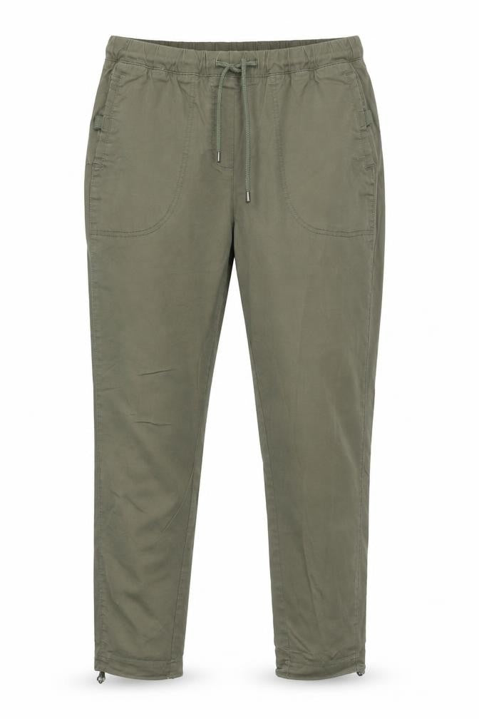 Punt Roma Womens Green Cotton Stretch Jogger Trousers Size S