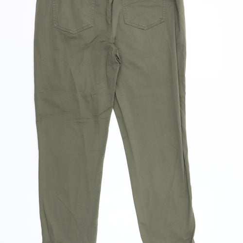 Punt Roma Womens Green Cotton Stretch Jogger Trousers Size S