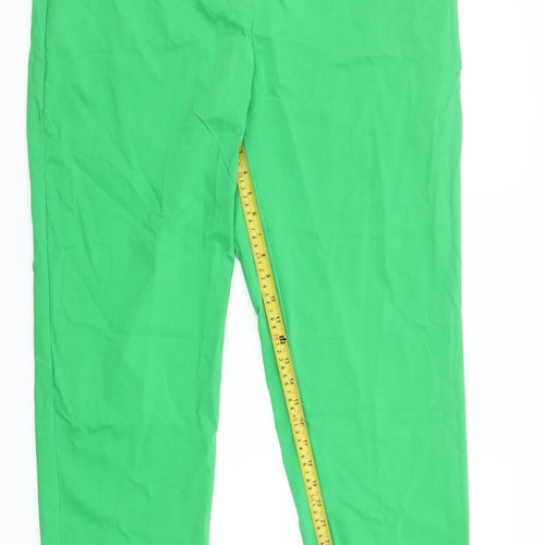 Gerard Women’s Green Cropped Trousers Size 20 Viscose Blend Stretch