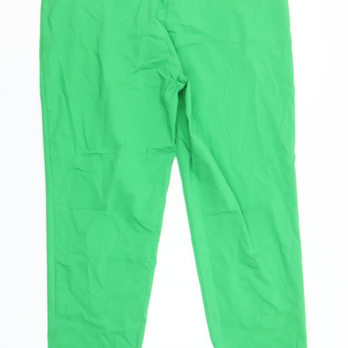 Gerard Women’s Green Cropped Trousers Size 20 Viscose Blend Stretch