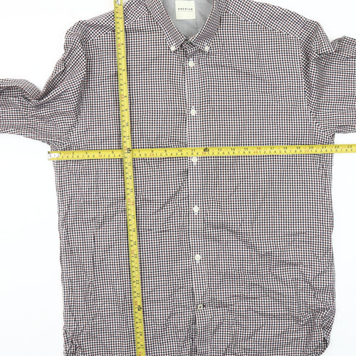 Jack & Jones Premium Men's Multicoloured Check Cotton Shirt XL