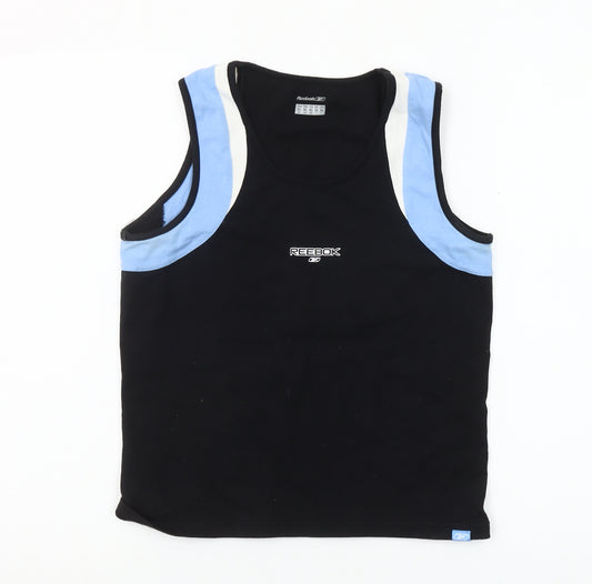 Reebok Women’s Black XL Colourblock Tank Top Activewear Gym