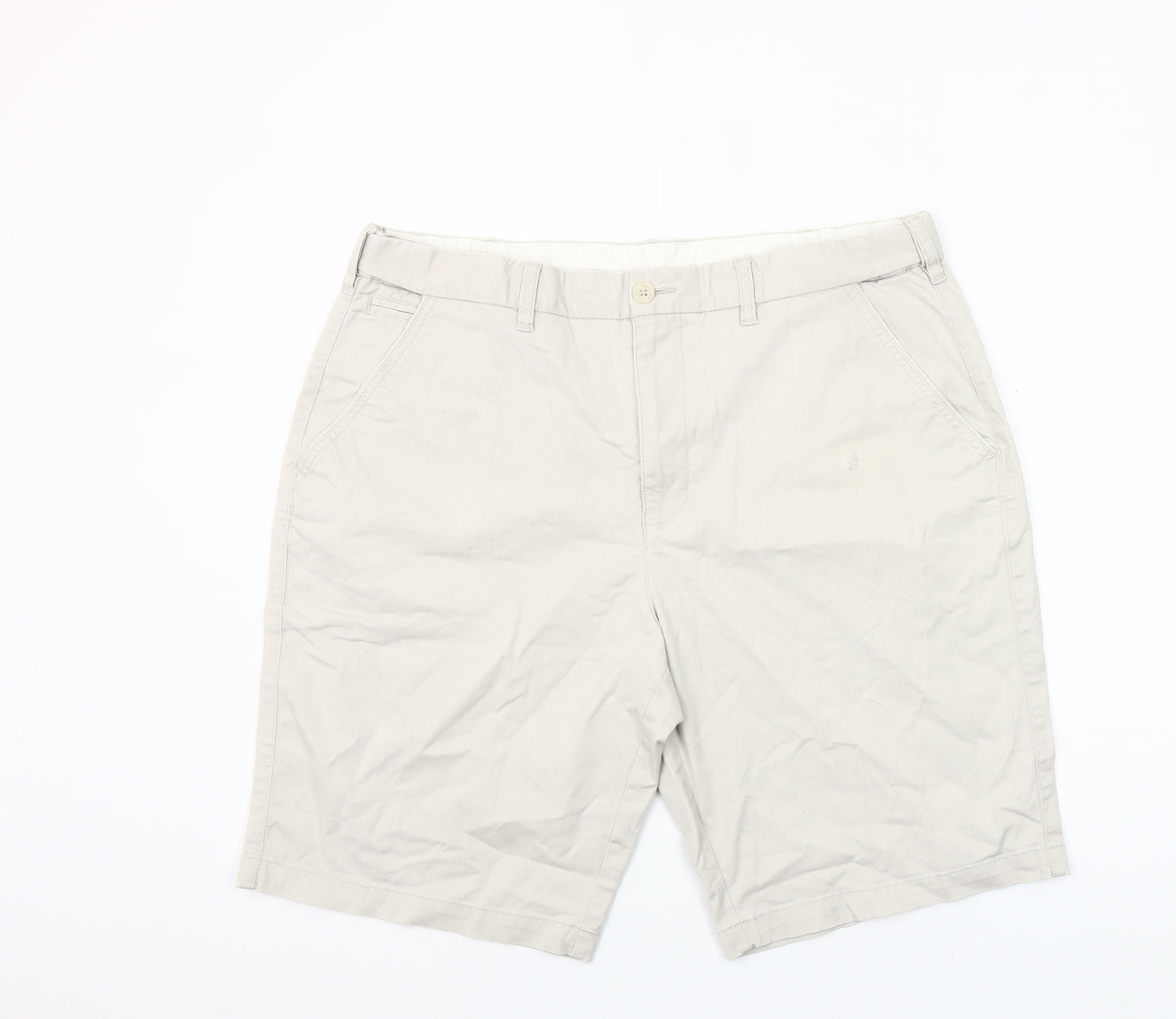 St. Bernard for Dunnes Stores Men's Stone Chino Shorts 38in Waist