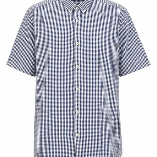 PRODUKT Men's Blue Check Cotton Long Sleeve Button-Up Shirt XL