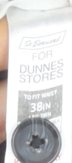 St. Bernard for Dunnes Stores Men's Black Corduroy Chinos 38in Waist