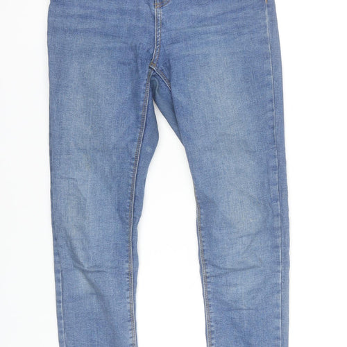 Denim Co. Women's Blue Skinny Jeans Size 8 Slim Fit Mid Rise Denim