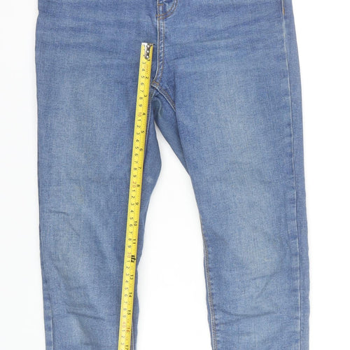 Denim Co. Women's Blue Skinny Jeans Size 8 Slim Fit Mid Rise Denim