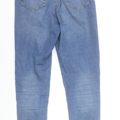 Denim Co. Women's Blue Skinny Jeans Size 8 Slim Fit Mid Rise Denim
