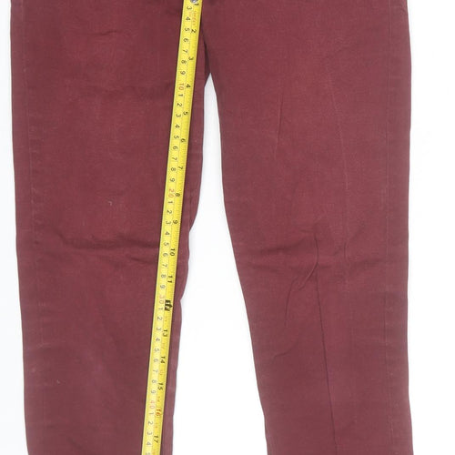 River Island Women's Red Skinny Jeans Size 8R Slim Fit Stretch Denim