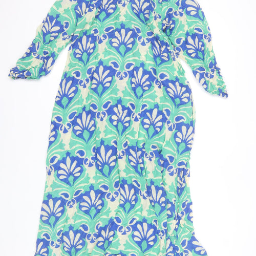 Oysho Women’s Multicoloured Long Cotton Shirt Dress XS