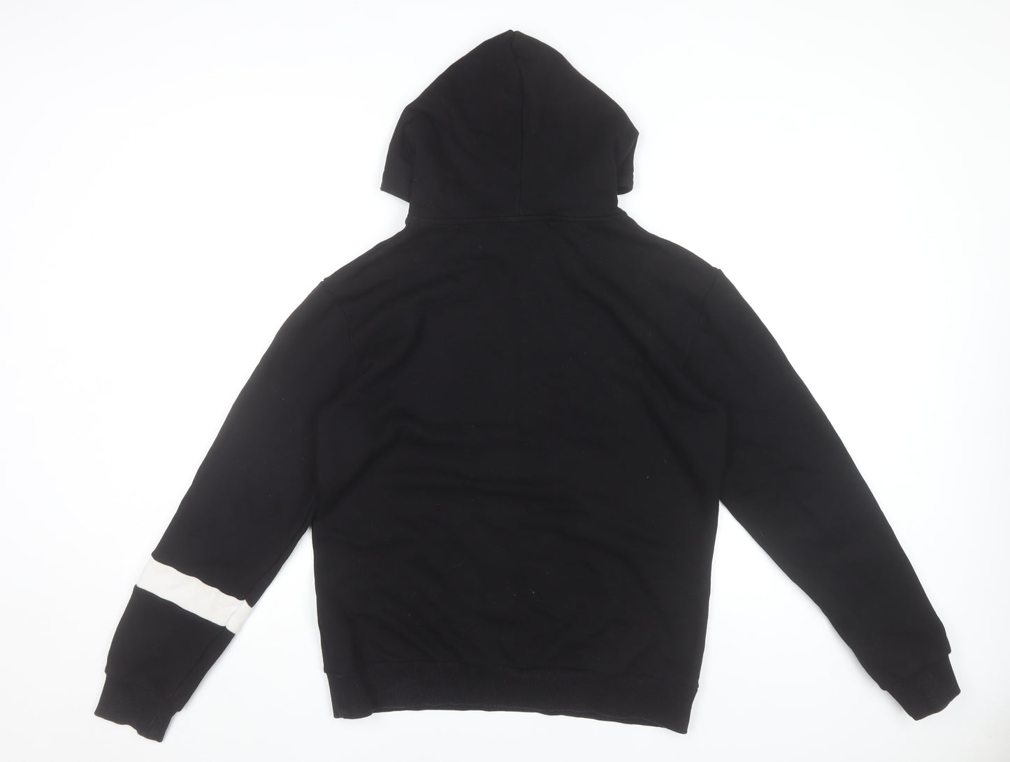 Manière De Voir Black Cotton Blend Pullover Hoodie Womens M