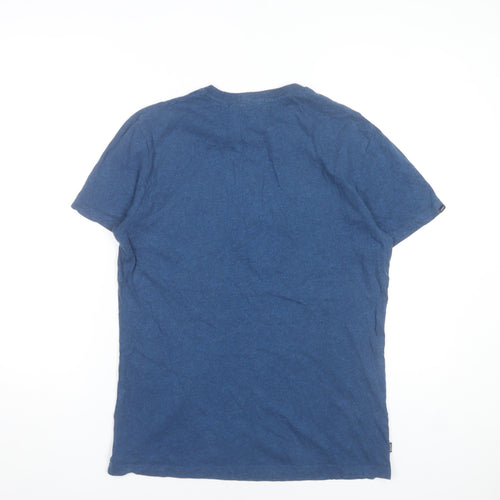 Superdry Men's Blue Cotton Crew Neck Short Sleeve T-Shirt Size M