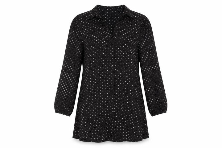 Miss Selfridge Women’s Black Polka Dot Shirt Dress Size 12