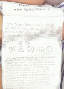 Jack & Jones Mens Blue Striped Cotton Long Sleeve Slim Dress Shirt L