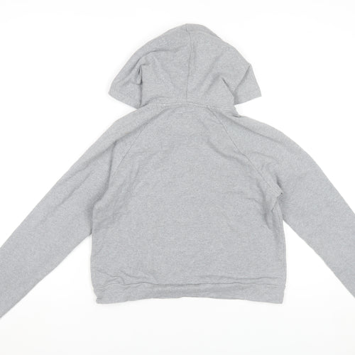 Jack Wills Womens Grey Hoodie UK 10 Cotton Modal Blend Pullover