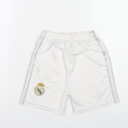 Adidas Boys White Football Athletic Shorts 12 Years Real Madrid Activewear