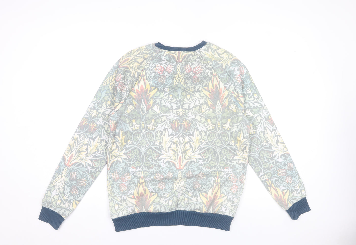 Topman Men's Multicoloured Floral Sweatshirt S Crew Neck Pullover