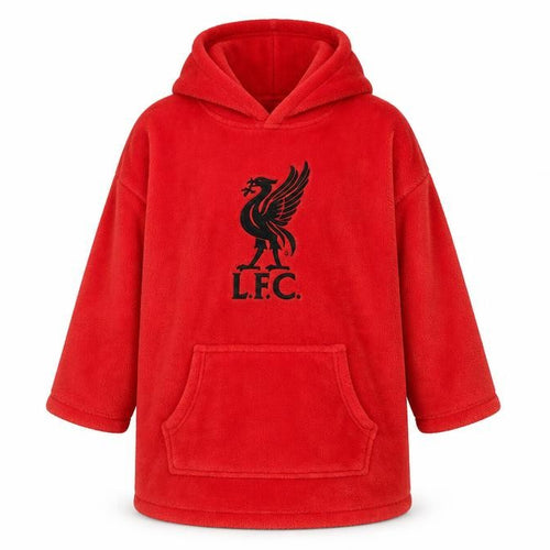 Liverpool FC Boys Red Fleece Hooded Robe One Size LFC Official Product