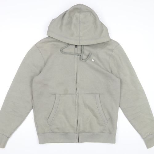 Jack Wills Men's Grey Full Zip Hoodie Size S Regular Fit