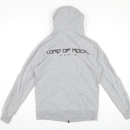 Lord of Rock Paris Men’s Grey Full Zip Skull Hoodie M