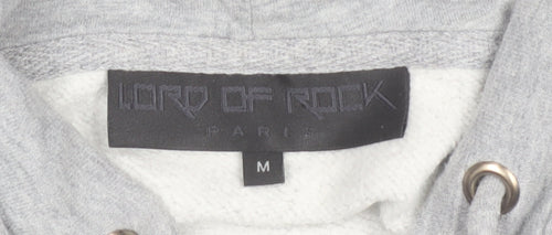 Lord of Rock Paris Men’s Grey Full Zip Skull Hoodie M